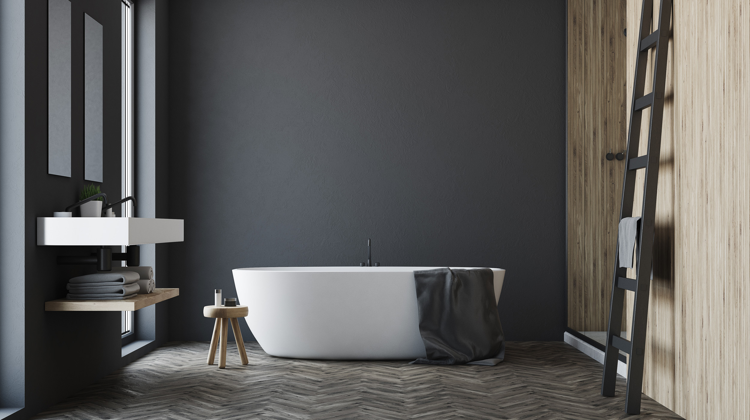 Dark Bathroom Remodel
